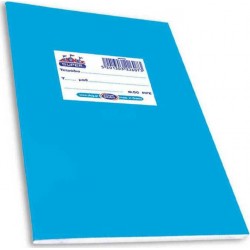 Τετράδιο πλαστικό γαλάζιο Β5 Ριγέ 50φ SKAG SUPER ΔΙΕΘΝΕΣ